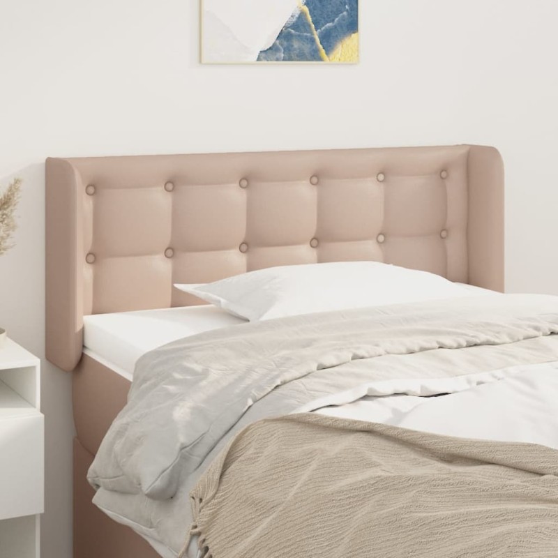 vidaXL Testiera ad Orecchio Cappuccino 83x16x78/88 cm in Similpelle vidaXL Testiera ad Orecchio Cappuccino 83x16x78/88 cm in Similpelle