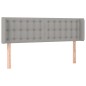 vidaXL Testiera ad Orecchio Grigio Chiaro 147x16x78/88 cm in Tessuto vidaXL Testiera ad Orecchio Grigio Chiaro 147x16x78/88 cm in Tessuto