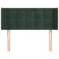 vidaXL Testiera ad Orecchio Verde Scuro 83x16x78/88 cm in Velluto vidaXL Testiera ad Orecchio Verde Scuro 83x16x78/88 cm in Velluto