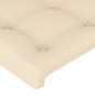 vidaXL Testiera ad Orecchio Crema 103x16x118/128 cm in Tessuto vidaXL Testiera ad Orecchio Crema 103x16x118/128 cm in Tessuto