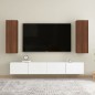 Mobili TV 2 pz Rovere Marrone 30,5x30x90cm in Legno Multistrato Mobili TV 2 pz Rovere Marrone 30,5x30x90cm in Legno Multistrato