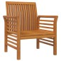 vidaXL Set Mobili da Giardino 3pz con Cuscini Legno Massello di Acacia vidaXL Set Mobili da Giardino 3pz con Cuscini Legno Massello di Acacia