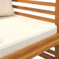 vidaXL Set Mobili da Giardino 3pz con Cuscini Legno Massello di Acacia vidaXL Set Mobili da Giardino 3pz con Cuscini Legno Massello di Acacia