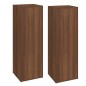 Mobili TV 2 pz Rovere Marrone 30,5x30x90cm in Legno Multistrato Mobili TV 2 pz Rovere Marrone 30,5x30x90cm in Legno Multistrato