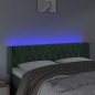 vidaXL Testiera a LED Verde Scuro 147x16x78/88 cm in Velluto vidaXL Testiera a LED Verde Scuro 147x16x78/88 cm in Velluto