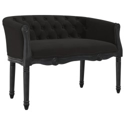 Panca Nera 98x56x69 cm in Velluto
