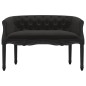 Panca Nera 98x56x69 cm in Velluto