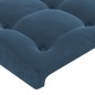 vidaXL Giroletto con Testiera Blu Scuro 140x190 cm in Velluto vidaXL Giroletto con Testiera Blu Scuro 140x190 cm in Velluto