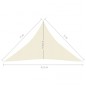 Vela Parasole 160 g/m² Crema 3x3x4,2 m in HDPE Vela Parasole 160 g/m² Crema 3x3x4,2 m in HDPE