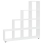 Libreria a Scala Bianco Lucido 142 cm in Legno Multistrato Libreria a Scala Bianco Lucido 142 cm in Legno Multistrato