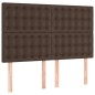 vidaXL Giroletto a Molle con Materasso Marrone 140x200cm in Similpelle