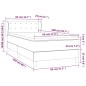 vidaXL Giroletto a Molle con Materasso Crema 80x200 cm in Similpelle