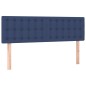 vidaXL Giroletto a Molle con Materasso Blu 140x190 cm in Tessuto