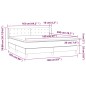 vidaXL Giroletto a Molle con Materasso Cappuccino 160x200cm Similpelle