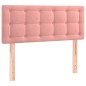 vidaXL Giroletto a Molle con Materasso Rosa 90x190 cm in Velluto