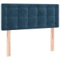 vidaXL Giroletto a Molle con Materasso Blu Scuro 80x200 cm in Velluto
