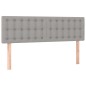 vidaXL Letto a Molle Materasso e LED Grigio Chiaro 140x190 cm Tessuto vidaXL Letto a Molle Materasso e LED Grigio Chiaro 140x190 cm Tessuto