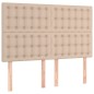 vidaXL Giroletto Molle Materasso e LED Cappuccino 140x200cm Similpelle vidaXL Giroletto Molle Materasso e LED Cappuccino 140x200cm Similpelle