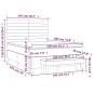 vidaXL Giroletto a Molle con Materasso Grigio Chiaro 140x190cm Velluto