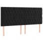 vidaXL Giroletto a Molle con Materasso Nero 180x200 cm in Velluto