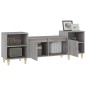 Mobile TV Grigio Sonoma 160x35x55 cm in Legno Multistrato Mobile TV Grigio Sonoma 160x35x55 cm in Legno Multistrato