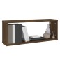 vidaXL Mensole Cubo Muro 2pz Rovere Marrone 60x15x23 Legno Multistrato vidaXL Mensole Cubo Muro 2pz Rovere Marrone 60x15x23 Legno Multistrato