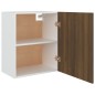 vidaXL Mobile Pensile Rovere Marrone 50x31x60 cm in Legno Multistrato