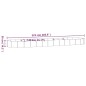 vidaXL Letto Giardino Acciaio Verniciato Polvere 523x140x36 cm Marrone vidaXL Letto Giardino Acciaio Verniciato Polvere 523x140x36 cm Marrone