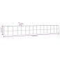 vidaXL Letto Giardino Acciaio Verniciato Polvere 554x100x68cm Marrone vidaXL Letto Giardino Acciaio Verniciato Polvere 554x100x68cm Marrone
