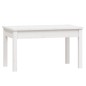 vidaXL Panca da Giardino Bianca 80x44x45 cm Legno Massello di Pino vidaXL Panca da Giardino Bianca 80x44x45 cm Legno Massello di Pino