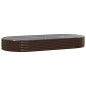 vidaXL Letto Giardino Acciaio Verniciato Polvere 296x140x36 cm Marrone vidaXL Letto Giardino Acciaio Verniciato Polvere 296x140x36 cm Marrone