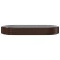 vidaXL Letto Giardino Acciaio Verniciato Polvere 296x140x36 cm Marrone vidaXL Letto Giardino Acciaio Verniciato Polvere 296x140x36 cm Marrone