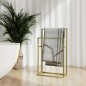 vidaXL Portasciugamani da Pavimento Oro 48x24x78,5 cm in Ferro vidaXL Portasciugamani da Pavimento Oro 48x24x78,5 cm in Ferro