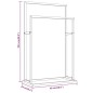 vidaXL Portasciugamani da Pavimento Oro 48x24x78,5 cm in Ferro vidaXL Portasciugamani da Pavimento Oro 48x24x78,5 cm in Ferro