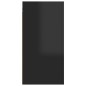 vidaXL Mobili Porta TV 2pz Nero Lucido 30,5x30x60 cm Legno Multistrato