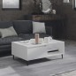 vidaXL Tavolino da Salotto Bianco 90x60x35 cm in Truciolato