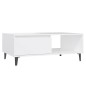 vidaXL Tavolino da Salotto Bianco 90x60x35 cm in Truciolato