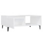 vidaXL Tavolino da Salotto Bianco 90x60x35 cm in Truciolato