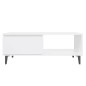 vidaXL Tavolino da Salotto Bianco 90x60x35 cm in Truciolato