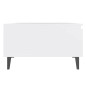 vidaXL Tavolino da Salotto Bianco 90x60x35 cm in Truciolato