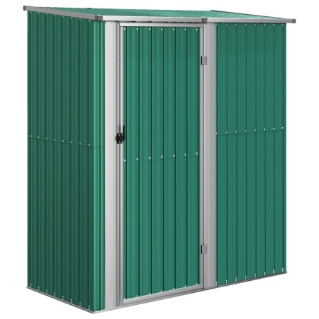 vidaXL Capanno da Giardino Verde 180,5x97x209,5 cm in Acciaio Zincato
