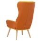 vidaXL Poltrona Rilassante Giallo Senape in Tessuto e PVC vidaXL Poltrona Rilassante Giallo Senape in Tessuto e PVC