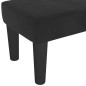 vidaXL Panca Nera 100x30x30 cm in Velluto