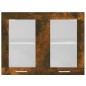 vidaXL Mobile Pensile Vetro Rovere Fumo 80x31x60 cm Legno Multistrato vidaXL Mobile Pensile Vetro Rovere Fumo 80x31x60 cm Legno Multistrato