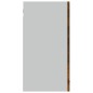 vidaXL Mobile Pensile Vetro Rovere Fumo 80x31x60 cm Legno Multistrato vidaXL Mobile Pensile Vetro Rovere Fumo 80x31x60 cm Legno Multistrato