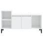 Mobile Porta TV Bianco Lucido 100x35x55 cm in Legno Multistrato Mobile Porta TV Bianco Lucido 100x35x55 cm in Legno Multistrato