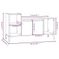 Mobile Porta TV Bianco Lucido 100x35x55 cm in Legno Multistrato Mobile Porta TV Bianco Lucido 100x35x55 cm in Legno Multistrato