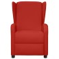 vidaXL Poltrona Wing Back Elettrica Reclinabile Rosso Vino Similpelle