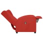vidaXL Poltrona Wing Back Elettrica Reclinabile Rosso Vino Similpelle