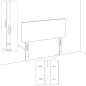 vidaXL Testiera 2 pz Marrone 80x5x78/88 cm in Similpelle vidaXL Testiera 2 pz Marrone 80x5x78/88 cm in Similpelle